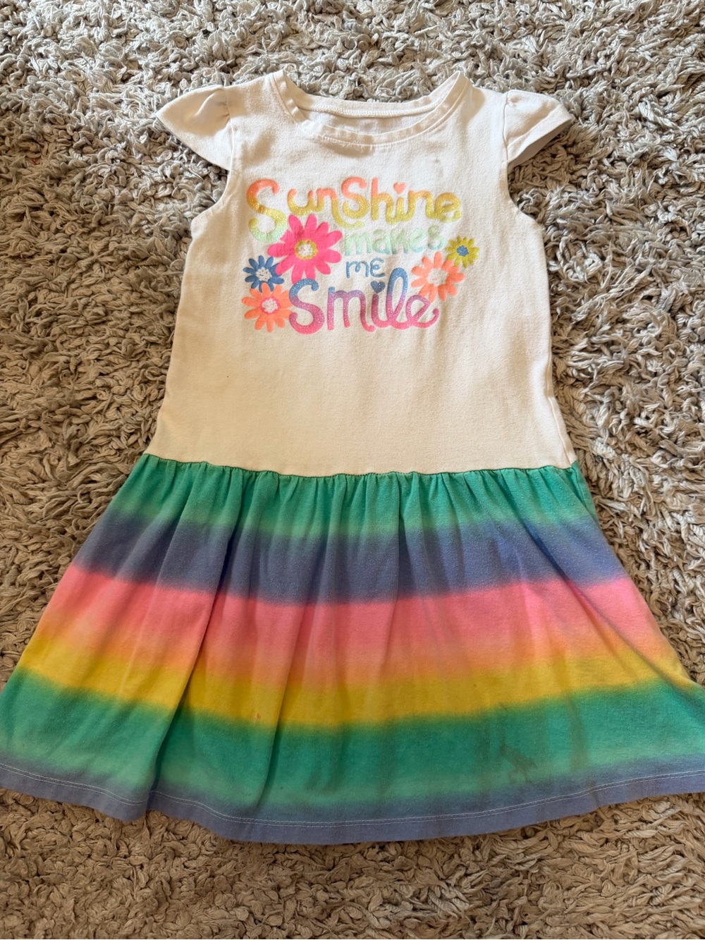Jumping Beans Bright Rainbow Dress, Size 6